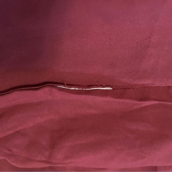 🟢LOFT Tweed Burgundy & Gray Mini Skirt Size 0P - Picture 7 of 7